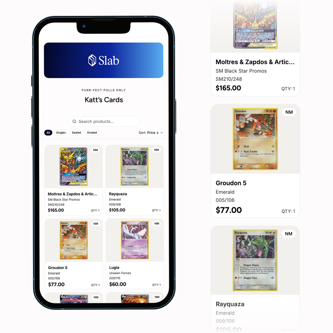 Buyer browsing the seller's inventory on a phone